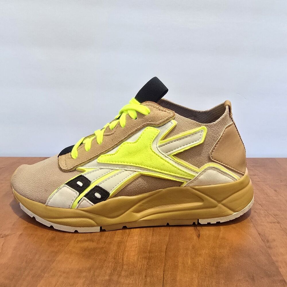 Reebok By Victoria Beckham Bolton Sock Lace Up Sneakers Camel Tan Fu7551 Us 5